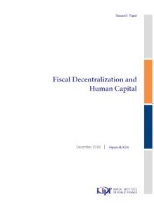 Fiscal Decentralization and Human Capita